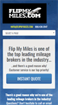 Mobile Screenshot of flipmymiles.com